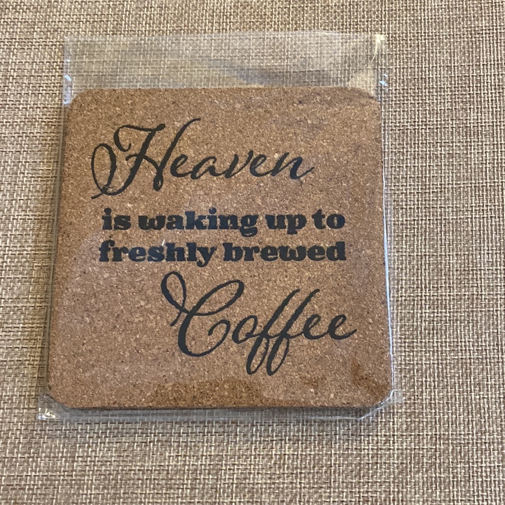 Square Cork Coaster 4x4”